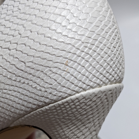 BCBGeneration White Snakeskin Heels - Picture 5 of 6